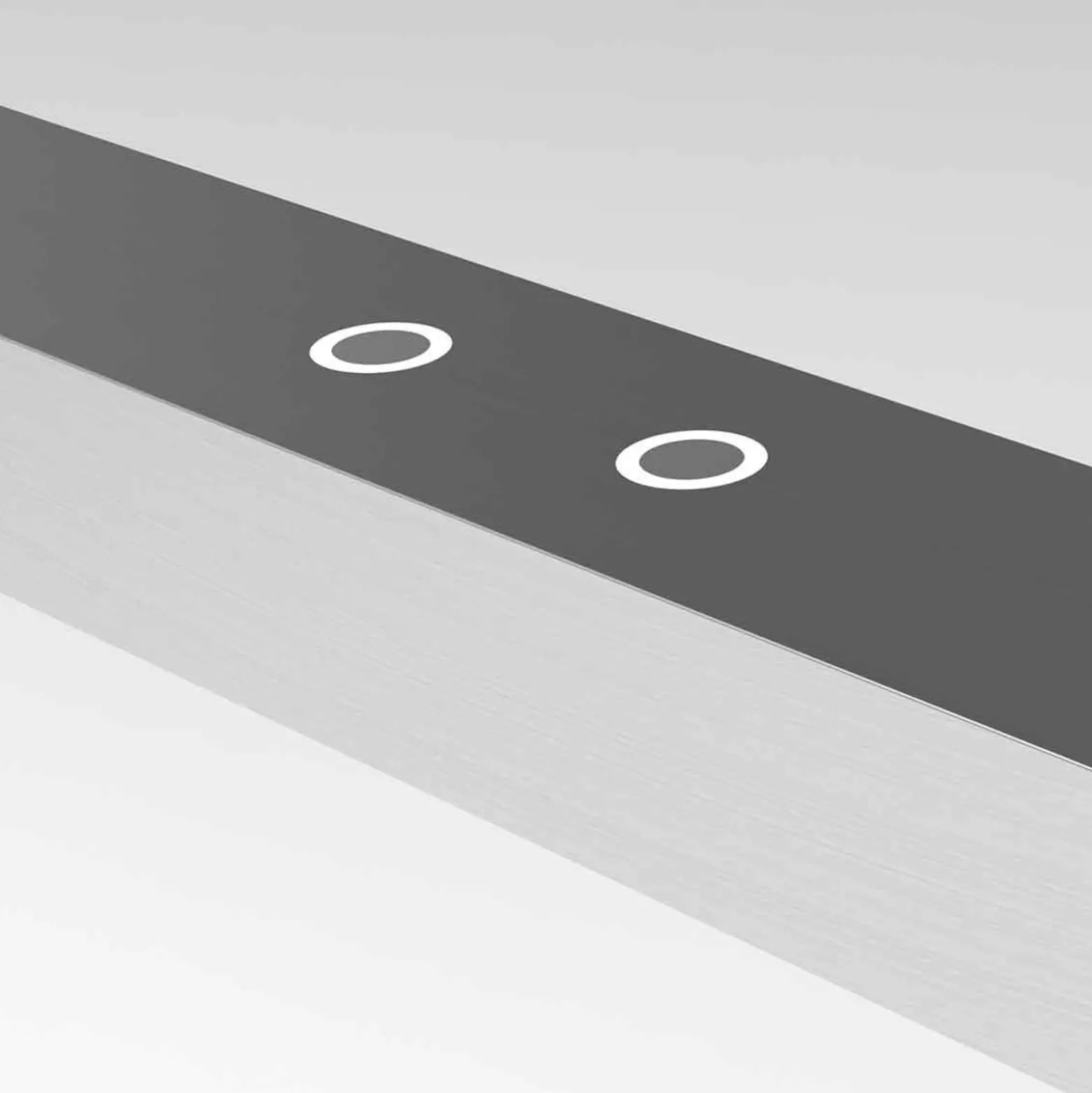LED-ripustusvalaisin Bande, ylös/alas, teräs, 120 cm, CCT, himmennin,