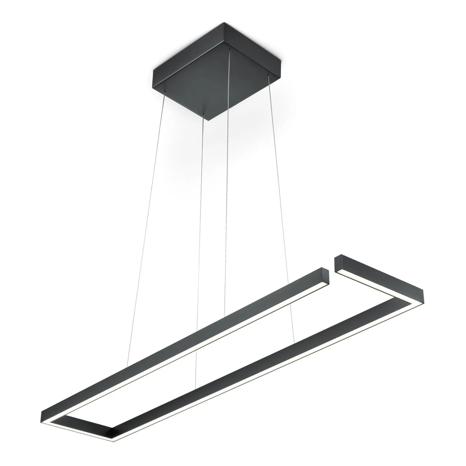 LED-ripustusvalaisin Marisa-100, musta matta, 100 x20cm