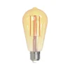 LED-Rustika, hehkulamppu, E27, kullanvärinen, 7W, 2000K, 650 lumenia