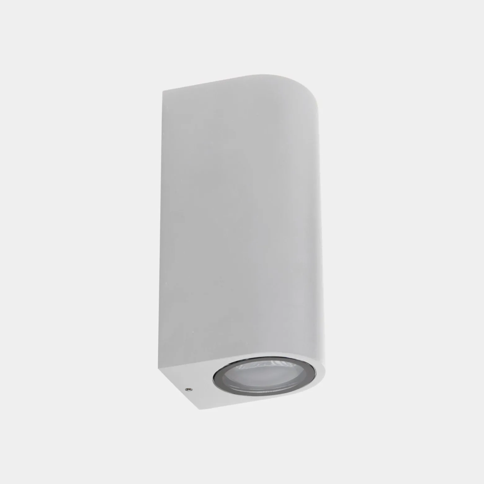 LEDS-C4 Eko Double ulkoseinälamppu, valkoinen, leveys 7 cm, alumiini