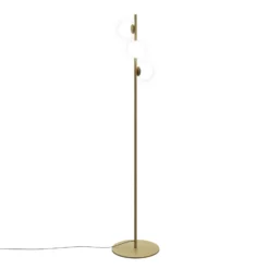 LEDS-C4 LED-lattiavalaisin Perlina, korkeus 170 cm, kullanvärinen