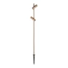 LEDS-C4 LED-maapistevalaisin Juncus 2, 2700 K, ruskea LED-piikki
