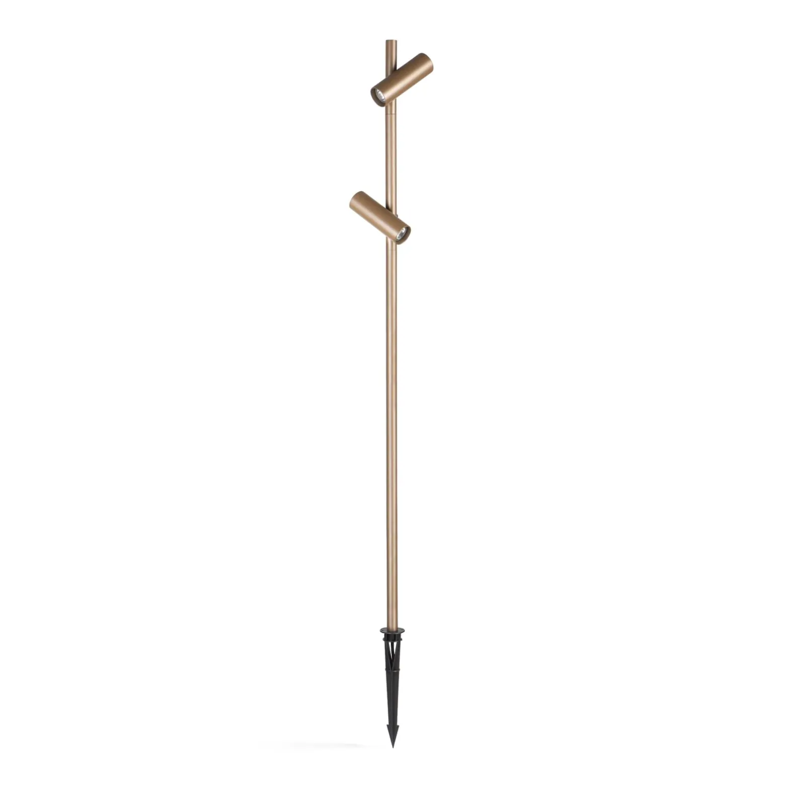 LEDS-C4 LED-maapistevalaisin Juncus 2, 2700 K, ruskea LED-piikki
