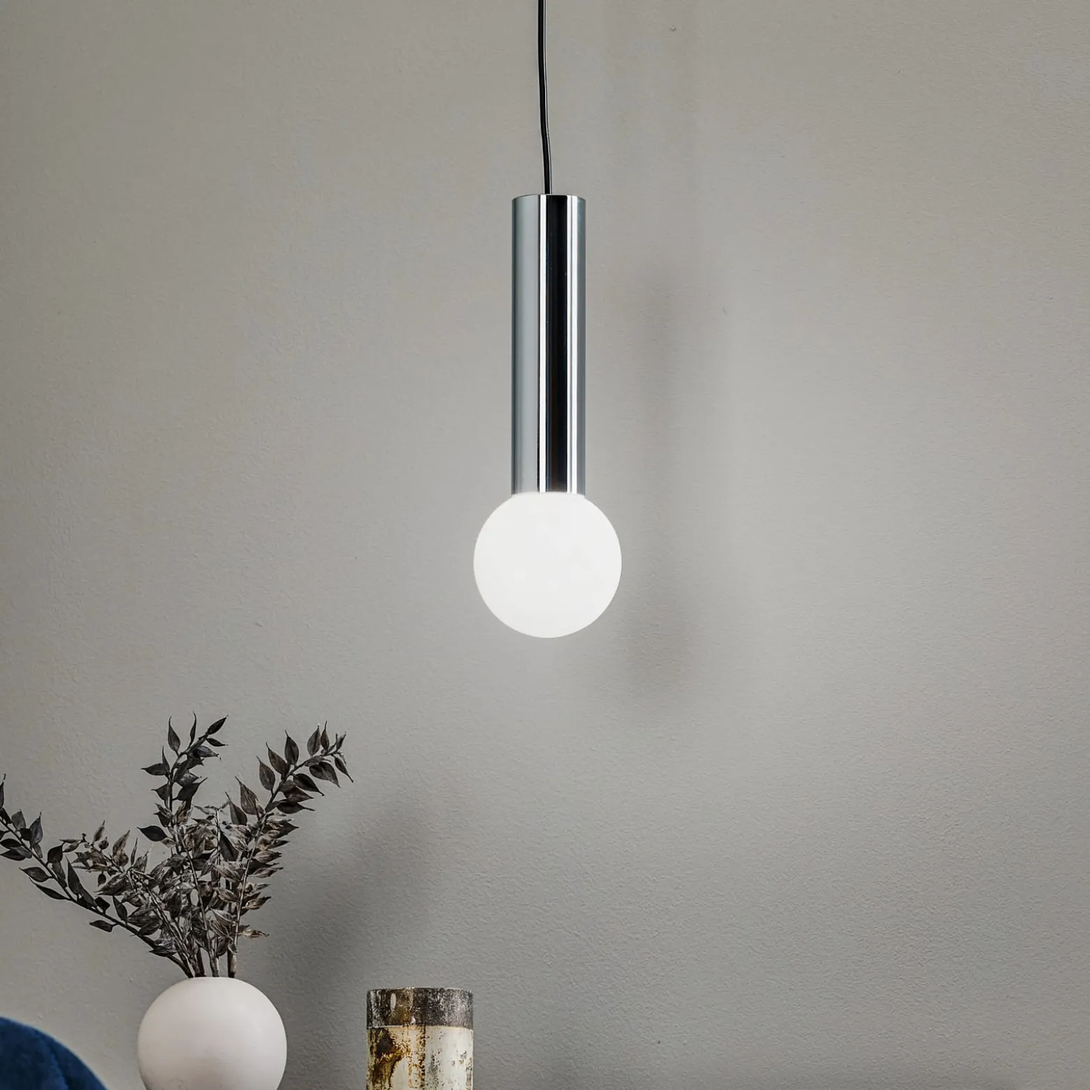 LEDS-C4 Mist kylpyhuoneen riippuvalo IP44 kromi