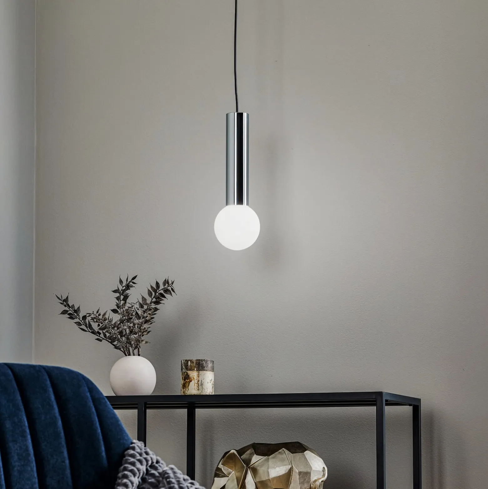LEDS-C4 Mist kylpyhuoneen riippuvalo IP44 kromi