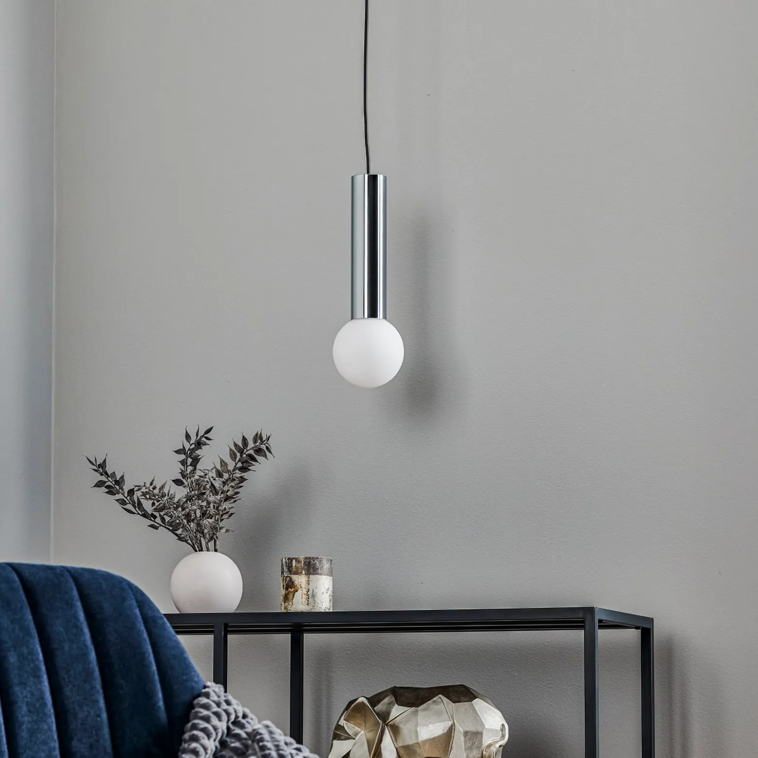LEDS-C4 Mist kylpyhuoneen riippuvalo IP44 kromi