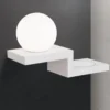 LED-seinälamppu Snowball latauspinnalla