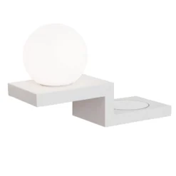 LED-seinälamppu Snowball latauspinnalla