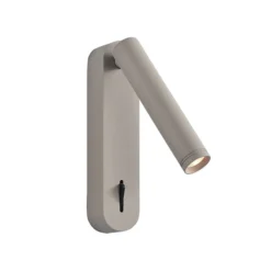 LED-seinävalaisin Abriel, beige, ulkonema 16 cm, metalli