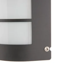LED-seinävalaisin Aqua Marco ruostumaton teräs antrasiitti rasteri anturi
