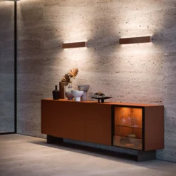 LED-seinävalaisin Box W2 bi-emission, W 61,9 cm, musta, 2700 K