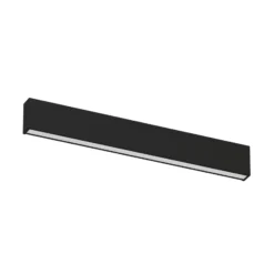 LED-seinävalaisin Box W2 bi-emission, W 61,9 cm, musta, 2700 K