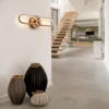LED-seinävalaisin Colette 2-lamppuinen, ruusukulta