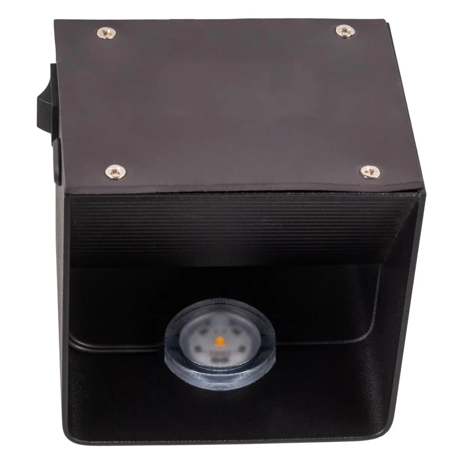 LED-seinävalaisin Cube, akku, magneettinen, musta