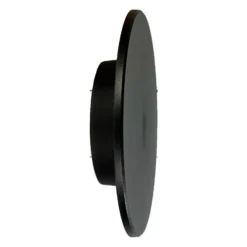 LED-seinävalaisin Disk, Ø 18 cm, musta, muovi, IP65, CCT