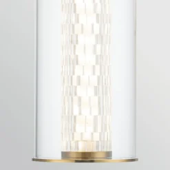 LED-seinävalaisin ESPADA, kullattu, Ø 16 cm, metalli IP44
