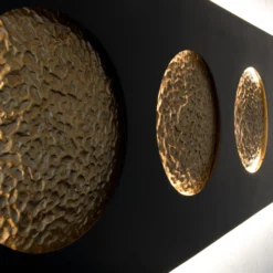LED-seinävalaisin Fasi Della Luna, musta/kulta