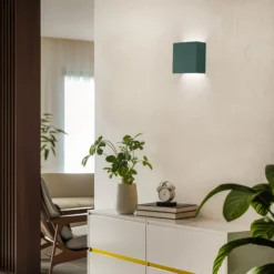 LED-seinävalaisin Gianto ylös/alas, vihreä