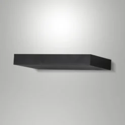 LED-seinävalaisin Guia, musta, metalli, leveys 24 cm