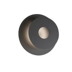 LED-seinävalaisin Hennes, Ø 18 cm, musta