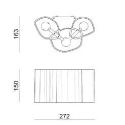 LED-seinävalaisin Honey 27,2 cm