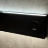LED-seinävalaisin Intero-Line, musta, 120 cm, alumiini, CCT ylös/alaspäin