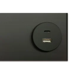 LED-seinävalaisin Intero-Line, musta, 120 cm, alumiini, CCT ylös/alaspäin