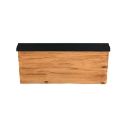 LED-seinävalaisin Kalea, leveys 30 cm, puunvärinen, puu