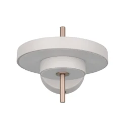 LED-seinävalaisin Keaton, vaaleanharmaa, Ø 20 cm, metalli, CCT