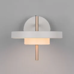 LED-seinävalaisin Keaton, vaaleanharmaa, Ø 20 cm, metalli, CCT