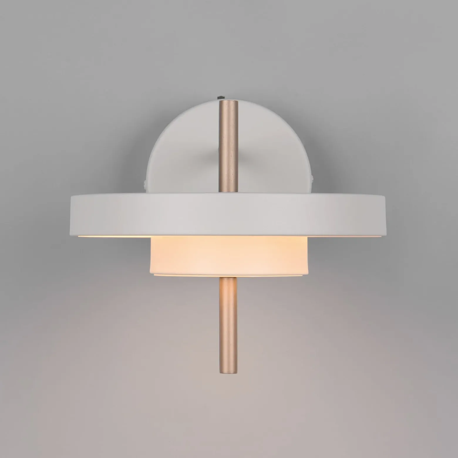 LED-seinävalaisin Keaton, vaaleanharmaa, Ø 20 cm, metalli, CCT