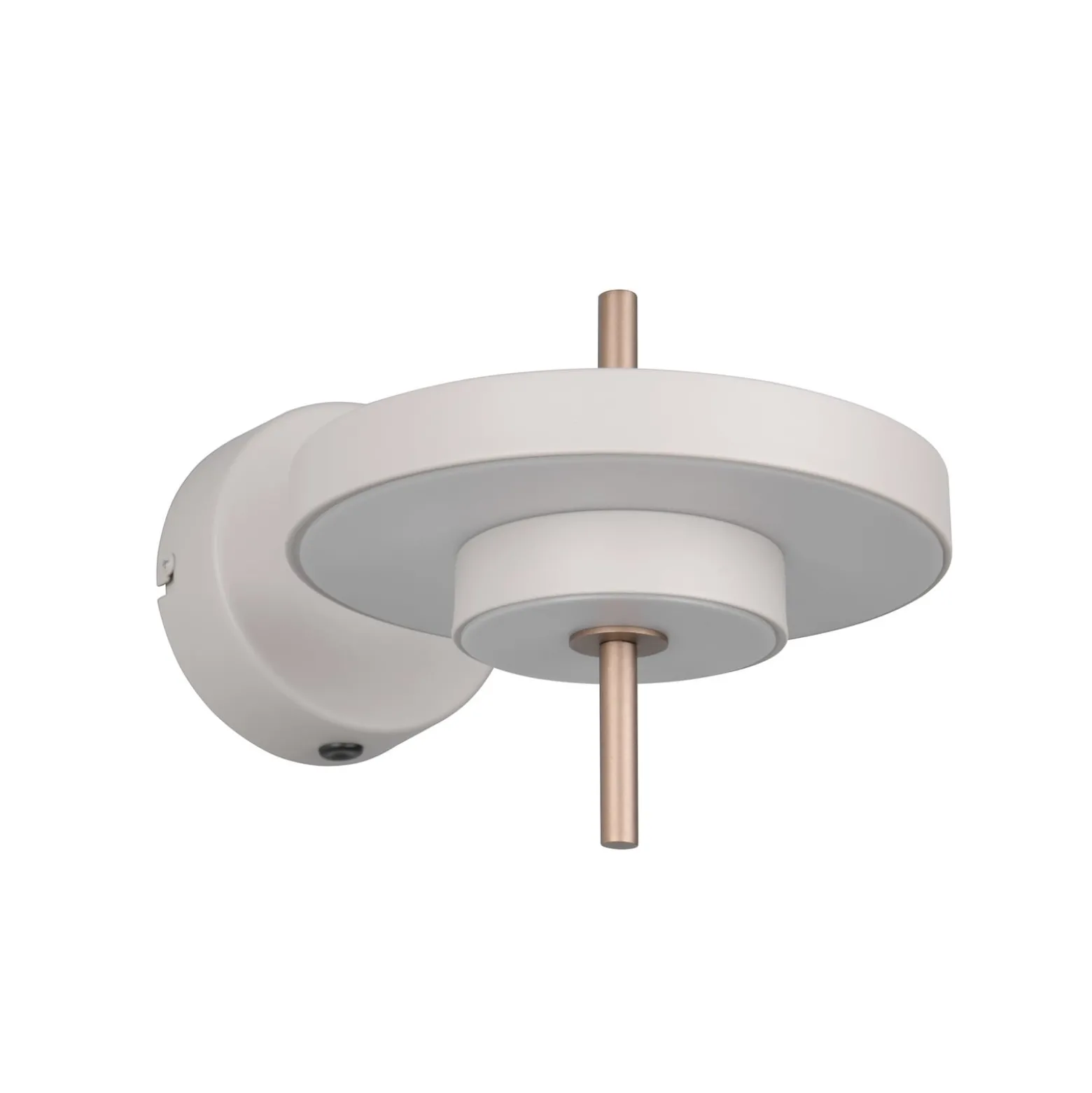 LED-seinävalaisin Keaton, vaaleanharmaa, Ø 20 cm, metalli, CCT