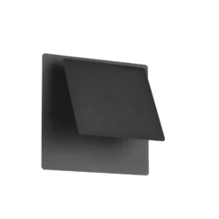 LED-seinävalaisin Mio, musta matta, leveys 18 cm, metalli