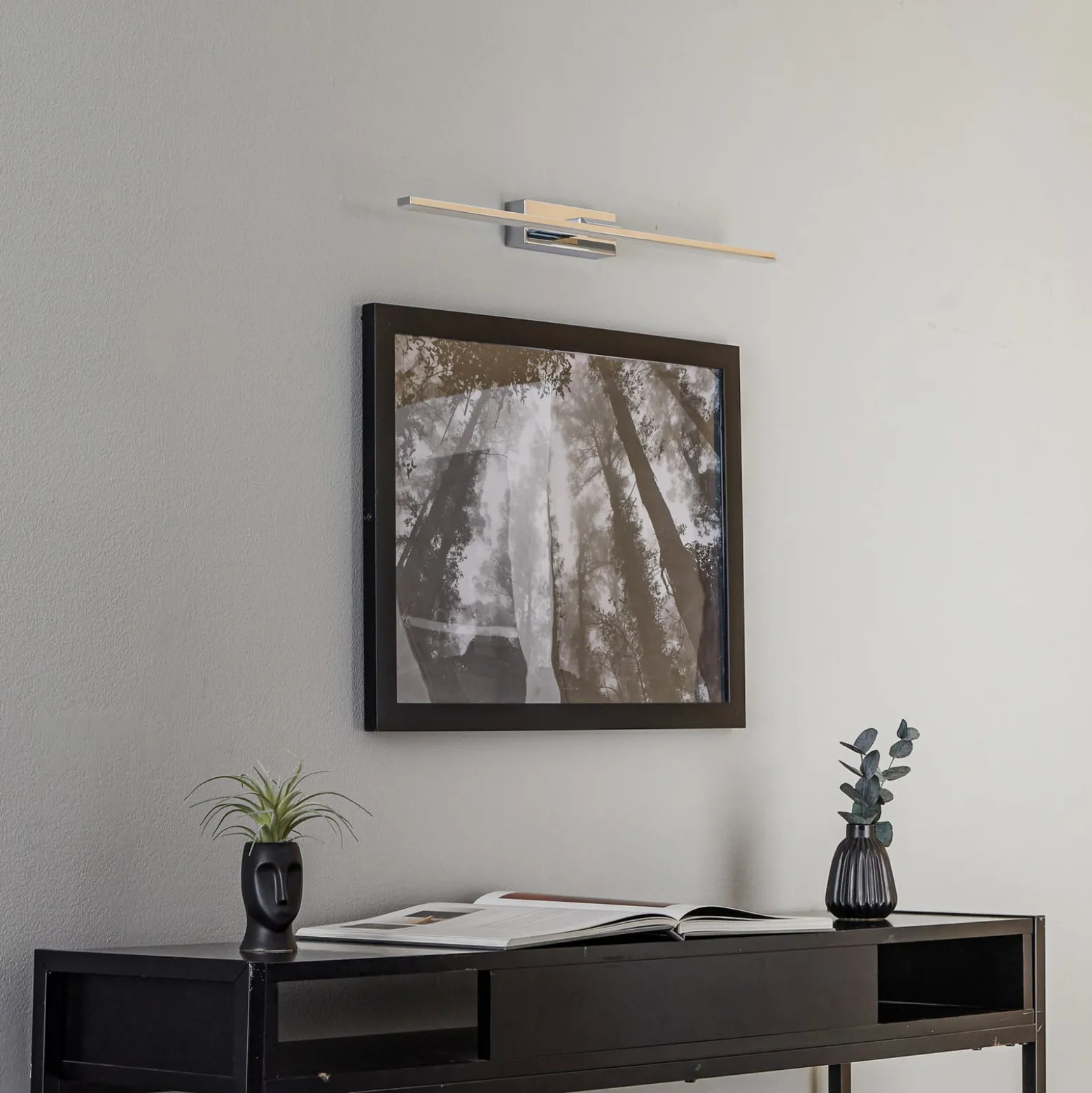 LED-seinävalaisin Miroir 60 cm kromi 4000K