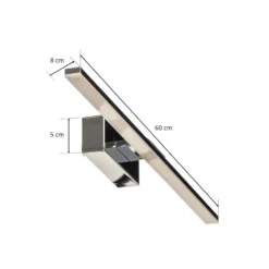LED-seinävalaisin Miroir 60 cm kromi 4000K