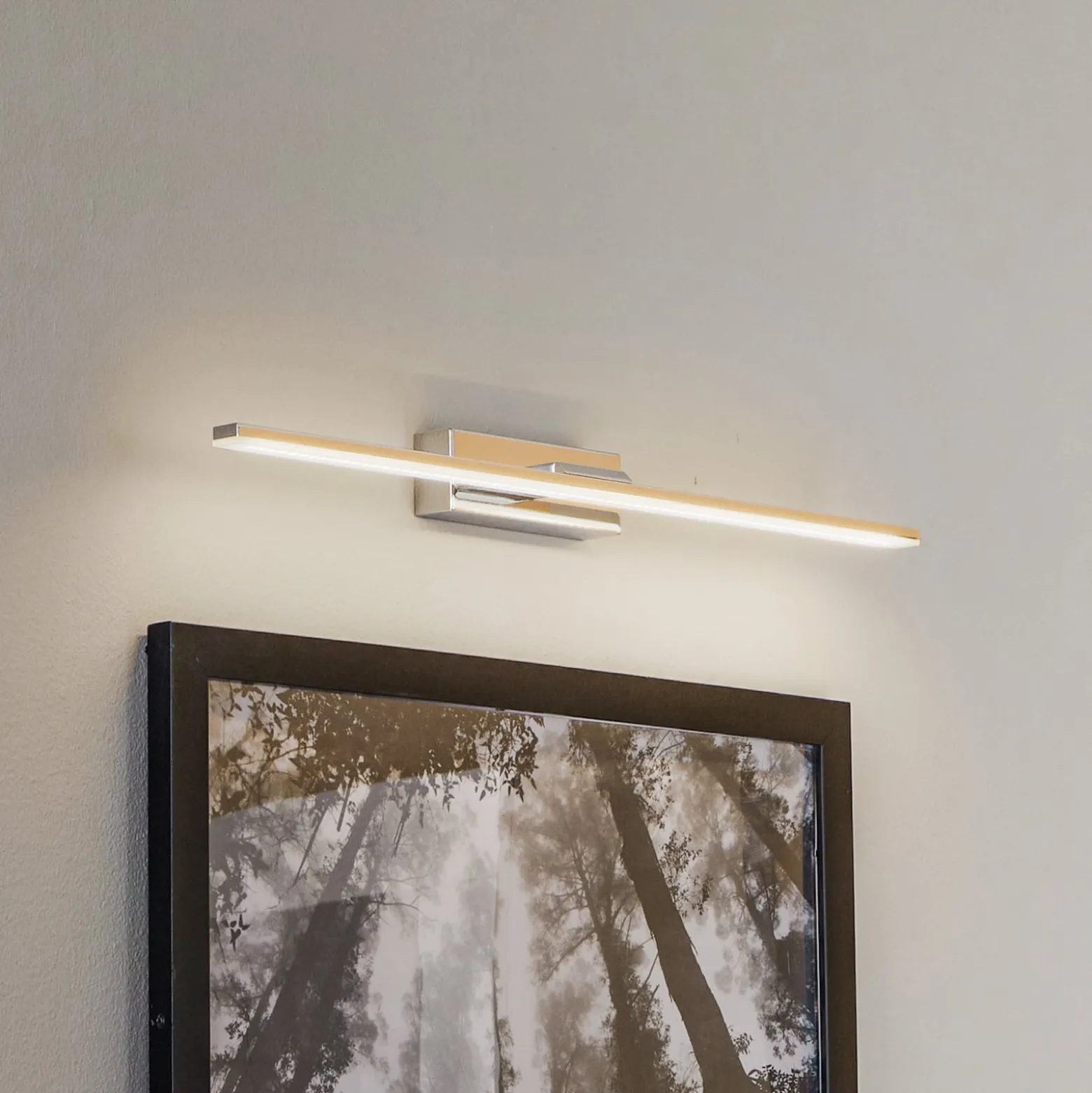 LED-seinävalaisin Miroir 60 cm kromi 4000K