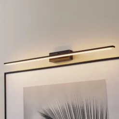 LED-seinävalaisin Miroir 80 cm musta 3000K