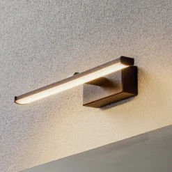 LED-seinävalaisin Nala, musta, leveys 30 cm