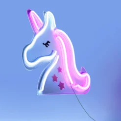 LED-seinävalaisin Neon Unicorn, USB