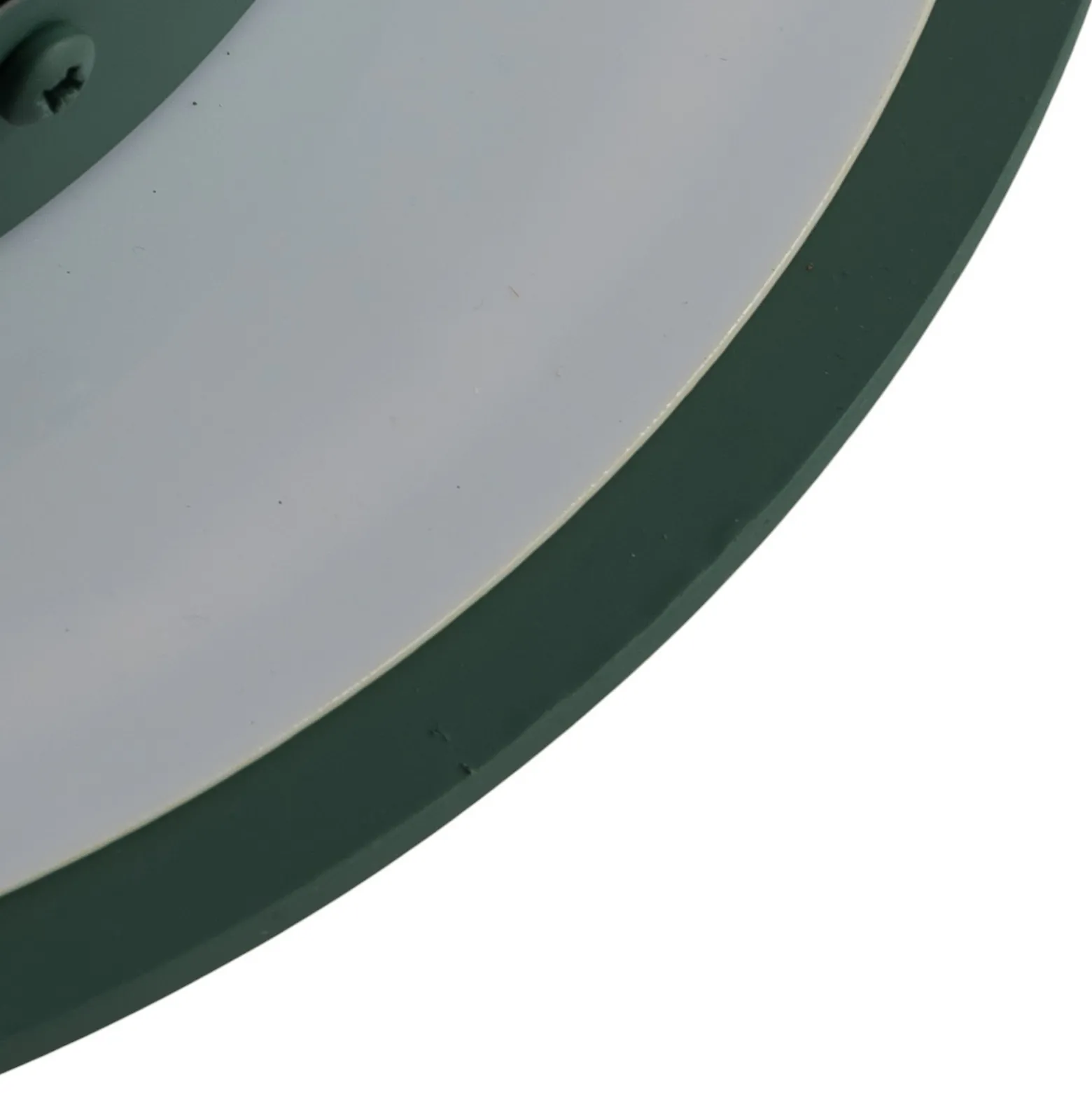 LED-seinävalaisin Orios Plus, vihreä, Ø 30 cm, teräs