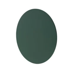 LED-seinävalaisin Orios Plus, vihreä, Ø 30 cm, teräs