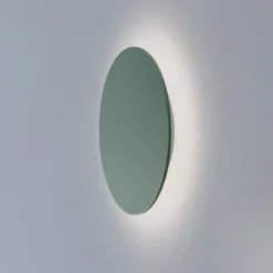 LED-seinävalaisin Orios Plus, vihreä, Ø 30 cm, teräs