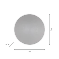 LED-seinävalaisin paristo Puntua Ø 25 cm harmaa