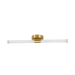 LED-seinävalaisin Ramola, messinkivärinen, leveys 60 cm, IP44, CCT