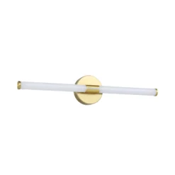 LED-seinävalaisin Ramola, messinkivärinen, leveys 60 cm, IP44, CCT