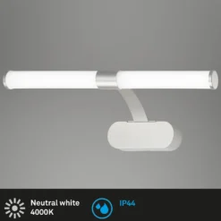 LED-seinävalaisin Runt IP44 varsi 4000K mattakromi