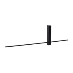 LED-seinävalaisin Segin, korkeus 60 cm, 6W, musta, alumiinia