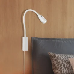 LED-seinävalaisin Sten, valkoinen, korkeus 61 cm, eleohjaus