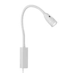 LED-seinävalaisin Sten, valkoinen, korkeus 61 cm, eleohjaus