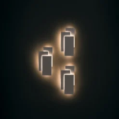 LED-seinävalaisin Trame, kulmikas